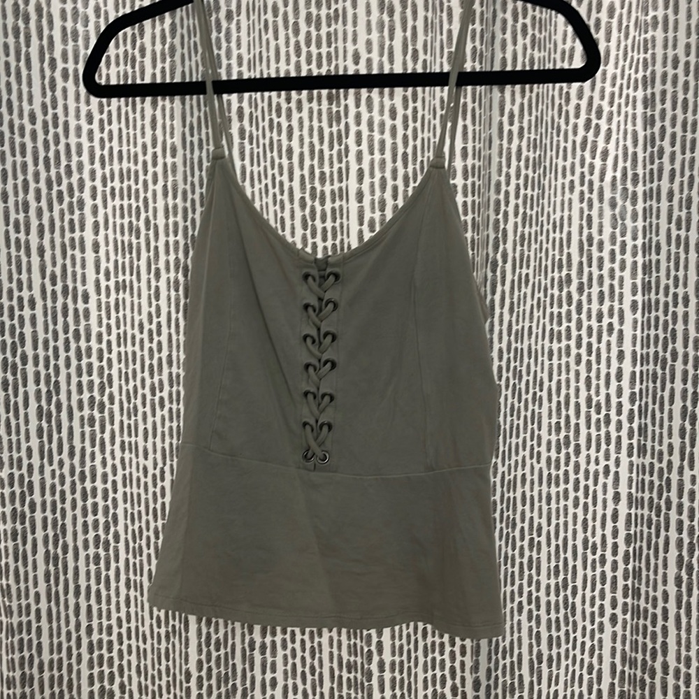 Green American Eagle Tank Top